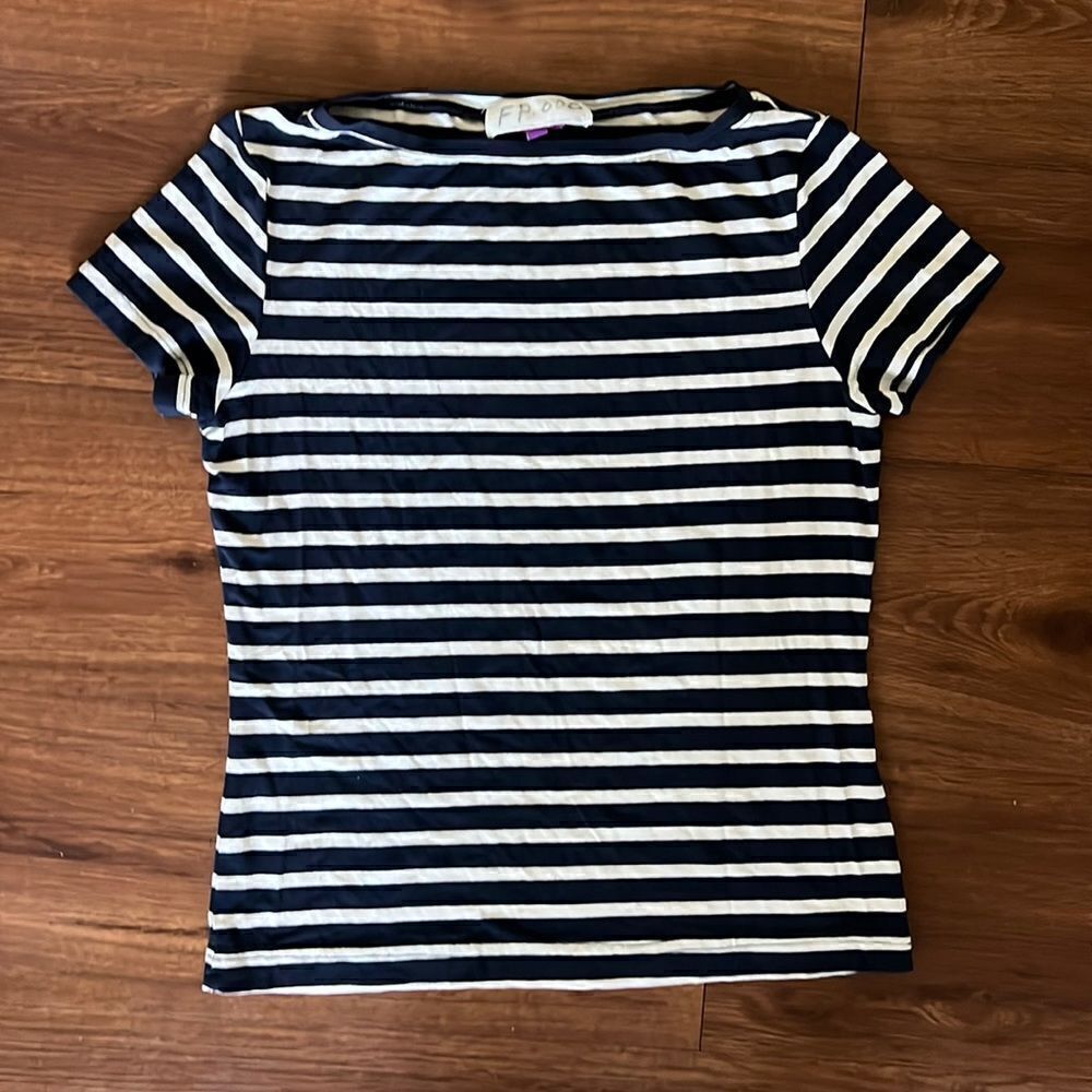 Blue and White Striped Shirt - Size Small - Like NEW - Crew Boat Shirt